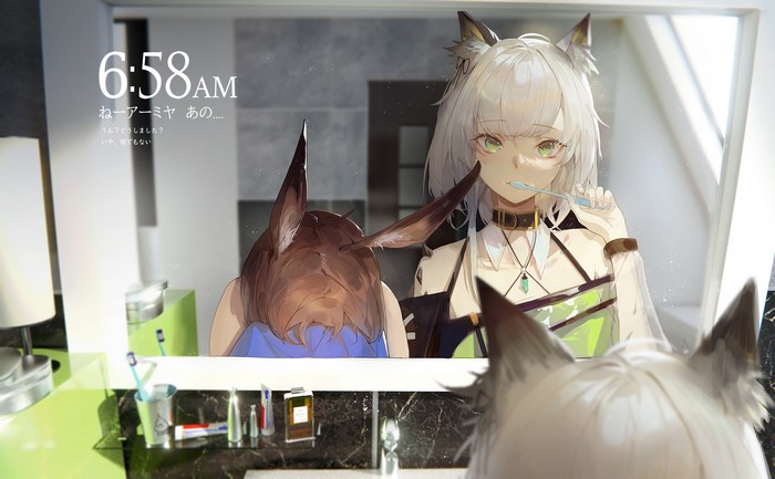 Amiya (Arknights), Arknights, Kuroduki, Kaltsit (Arknights), anime, anime girls