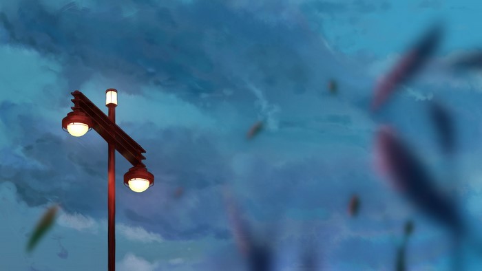 lantern, shiro no kitsune, anime