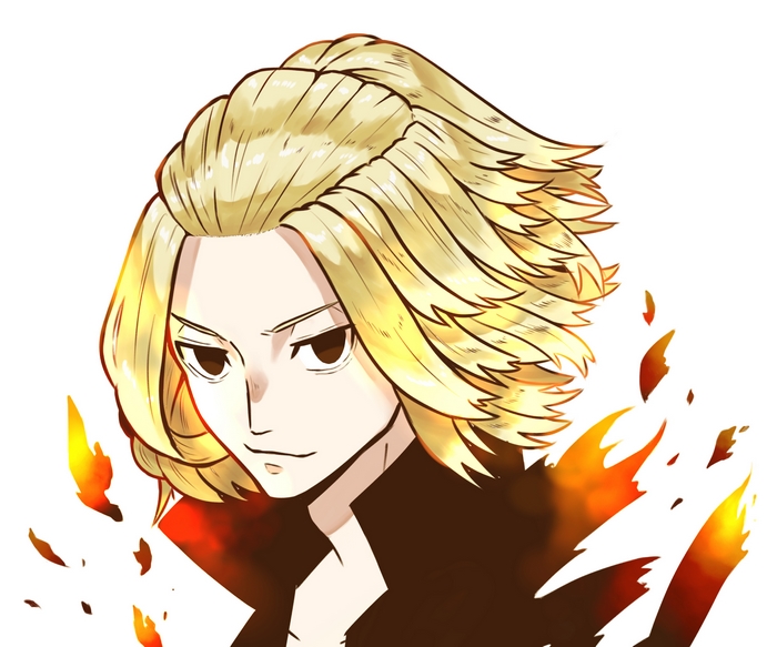 Mikey Manjiro Sano with Flames