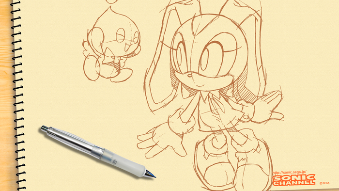 cream the rabbit, Sega, pens, Sonic the Hedgehog