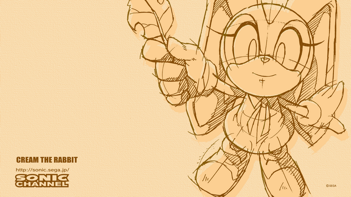 simple background, cream the rabbit, Sega, Sonic the Hedgehog