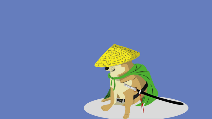 Samurai Cheems in Traditional Attire