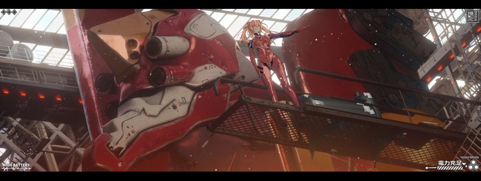 4K, Asuka Langley Soryu, Neon Genesis Evangelion, anime girls, Taysour, EVA Unit 02, anime