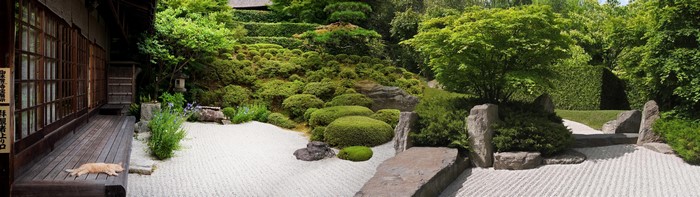 4K, ultrawide, garden, peaceful, dual monitors, calm, dual display, Japan, nature, wide image
