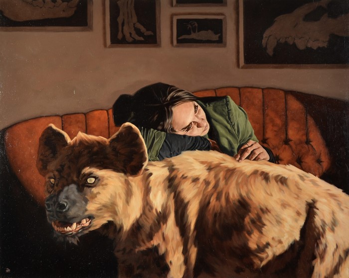 hairbun, indoors, pet, hounds, ArtStation, Zora Lenz Kastner, drawing, digital painting, women indoors, women, dog, digital art, dark hair, creature, artwork
