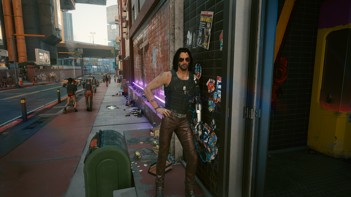 Cyberpunk 2077, video game characters, Johnny Silverhand, video games, stickers