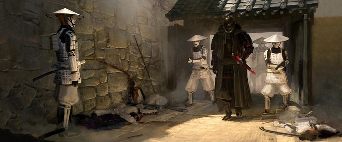 4K, Imperial Stormtrooper, Patrik Rosander, Star Wars, Darth Vader, drawing, mashup, samurai