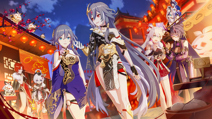 Honkai Impact 3rd Characters Gathered at Festival