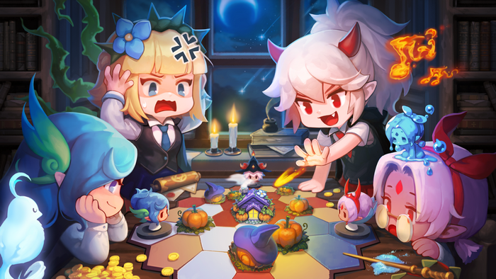 4K, anime games, Crusaders Quest, video game characters, chibi, anime girls