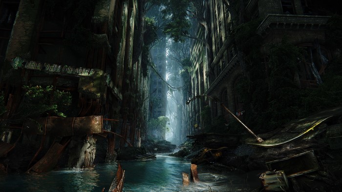 4K, Nvidia, screen shot, apocalyptic, CryEngine, city, skyscraper, PC gaming, cinematic, Crysis 3