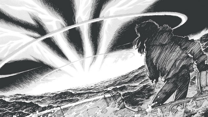 Katsuragi Misato, Neon Genesis Evangelion, water, monochrome, manga