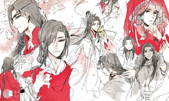 Xie Lian and Hua Cheng collage