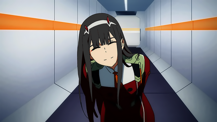 anime girls, Zero Two (Darling in the FranXX), Darling in the FranXX, black hair, anime