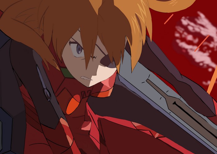 4K, anime girls, anime, Neon Genesis Evangelion, Asuka Langley Soryu