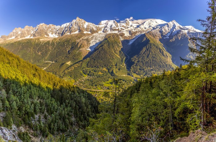 Mont Blanc mountain range landscape