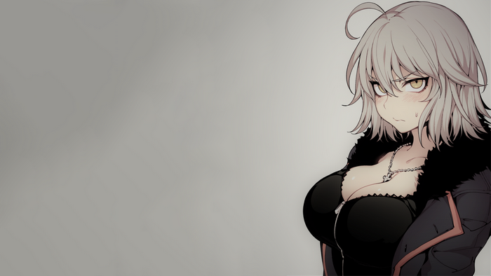 Jeanne dArc (Fate), Fate Series, short hair, anime, anime girls, Fishine, cleavage, Jeanne (Alter) (Fate/Grand Order), blush, Fate/Grand Order