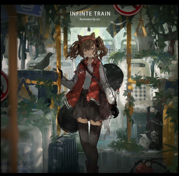 Angelina(Arknights), video game art, Arknights, Orchid Dale