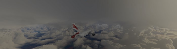 4K, flight simulator, flying, Airbus A320, airplane, clouds, aircraft, sky