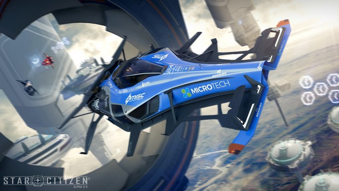 4K, digital art, Star Citizen, PC gaming, vehicle, MISC Razor, science fiction