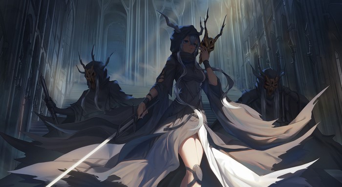 4K, anime girls, Arknights, Shining(Arknights), kumachi