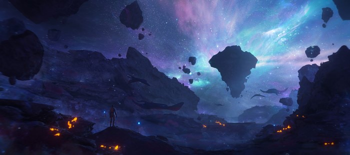 4K, digital art, fantasy art, space, artwork, Gordon Freeman, stars