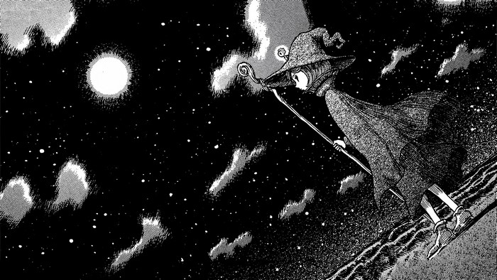 Schierke, starscape, monochrome, Kentaro Miura, Berserk