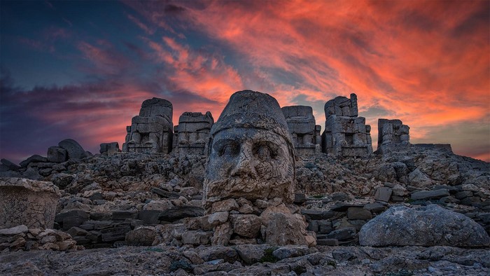 Turkey, nature, Nemrut, building