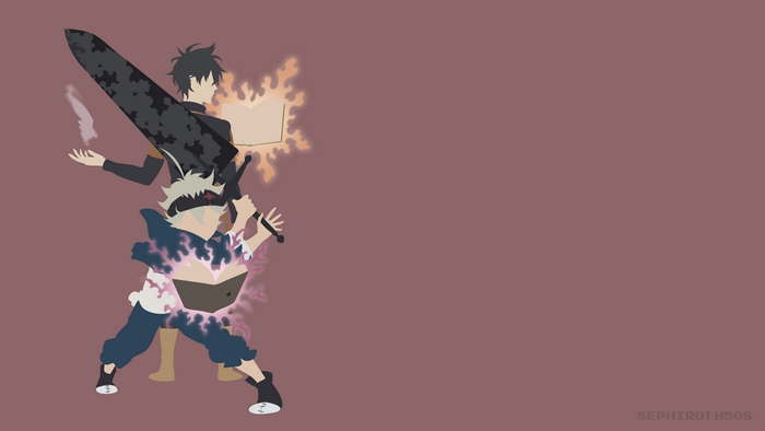 4K, anime men, anime, Yuno, Black Clover, manga, Asta