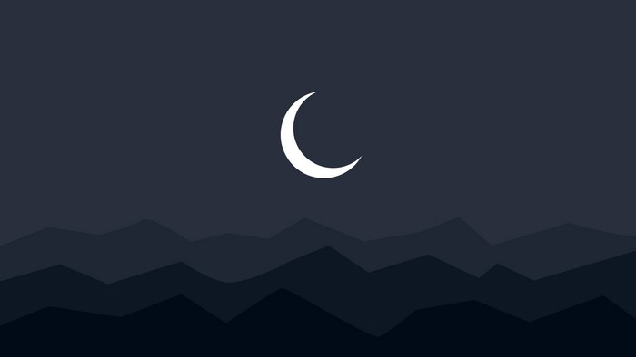 simple, mountains, minimalism