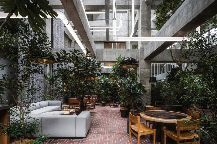 architecture, plants, modern, Asia