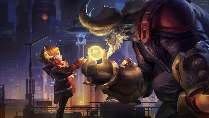 4K, Annie, game art, video game characters, video game art, Annie (League of Legends), event, League of Legends, Lunar Beast (Event), Alistar, video games