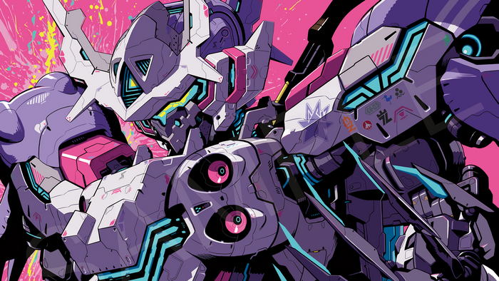 Giant Robot Mecha Fighting Scene