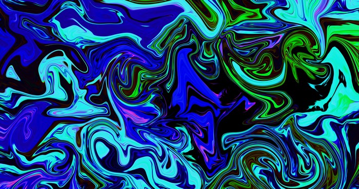 4K, liquid, abstract, fluid, screen shot, gradient, interference, shapes, digital art, artwork, colorful
