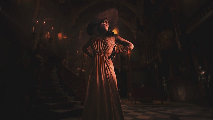 4K, women, lady dimitrescu, creepy, Resident Evil, resident evil village, Alcina Dimitrescu, Vampire (video game), video games, video game characters, Resident Evil 8: Village