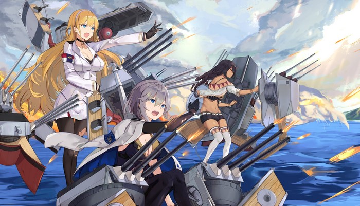 Azur Lane, North Carolina (Azur Lane), MOSTA Ask, South Dakota (Azur Lane), Washington (Azur Lane), anime girls