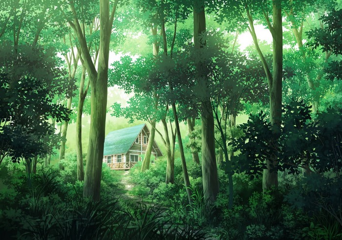Sakanamodoki Forest House Among Trees
