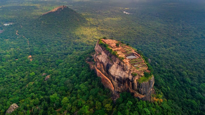 jungle, mountains, Sri Lanka, nature, trees, rainforest, forest, aerial view