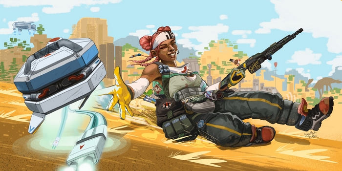 Lifeline from Apex Legends with her drone