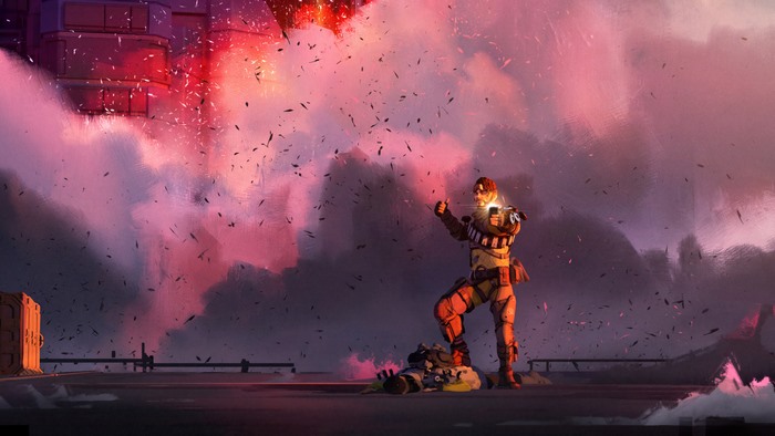 Mirage Apex Legends explosion scene