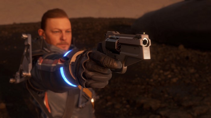 4K, Kojima Productions, screen shot, Death Stranding, weapon, Norman Reedus, video games, PlayStation 4
