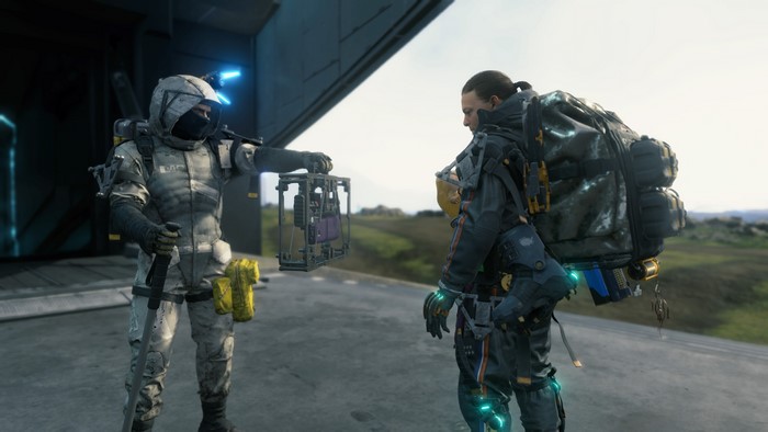 4K, PlayStation 4, Death Stranding, Norman Reedus, screen shot, Kojima Productions, weapon, video games