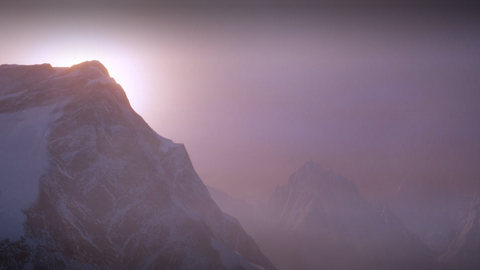 screen shot, mountains, landscape, Dragon Age: Inquisition, PC gaming, Dragon Age, pink, video games