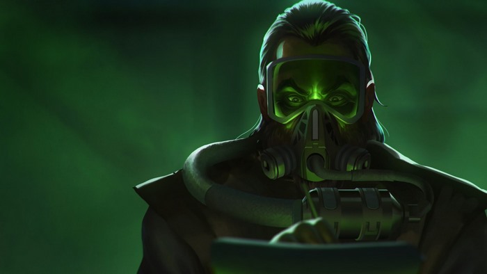 Caustic from Apex Legends
