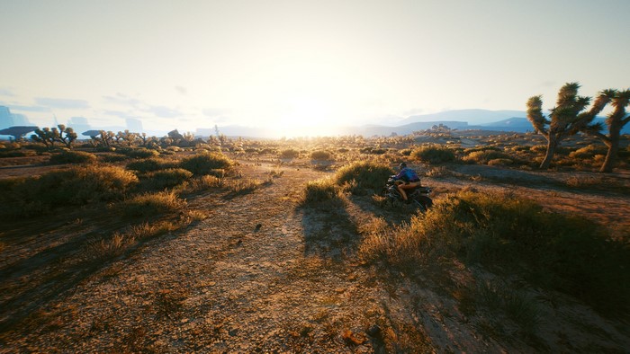 PC gaming, Cyberpunk 2077, cyberpunk, Badlands (nature), video games, screen shot, landscape, CD Projekt RED