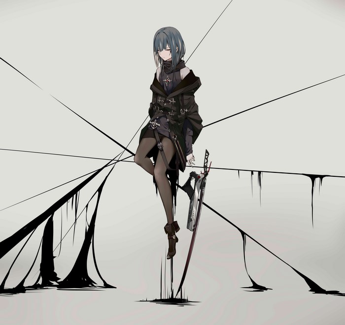 4K, ADS_Active Defense Cat, original characters, anime girls