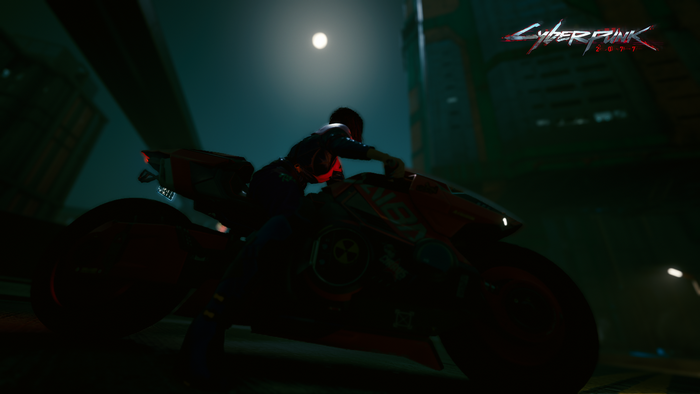 Cyberpunk 2077, night, motorcycle