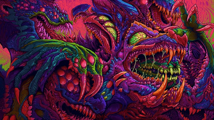 Brock Hofer Colorful Hyperbeast Dragon Creature
