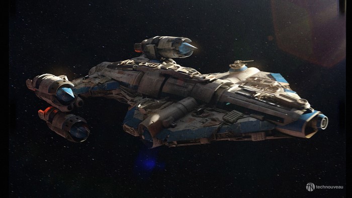 Star Wars Sci-Fi Spaceship Digital Art