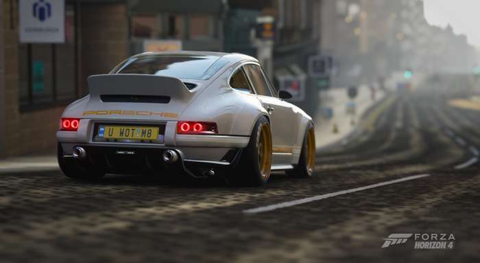 Forza Horizon 4, video games, car, tuning, screen shot, Stance, Porsche 911 Singer