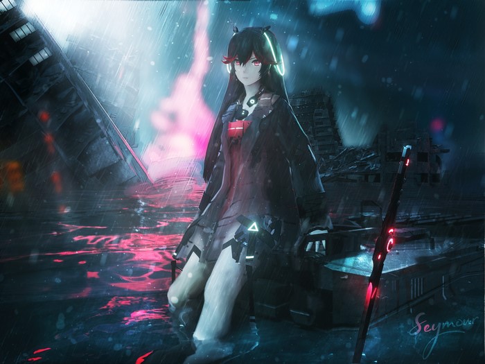 anime girls, Seymour, Punishing: Gray Raven, science fiction